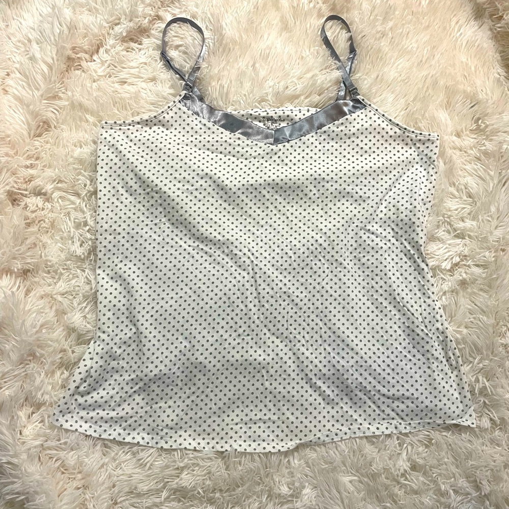Motherhood Maternity clip/snap off nursing night shirt.